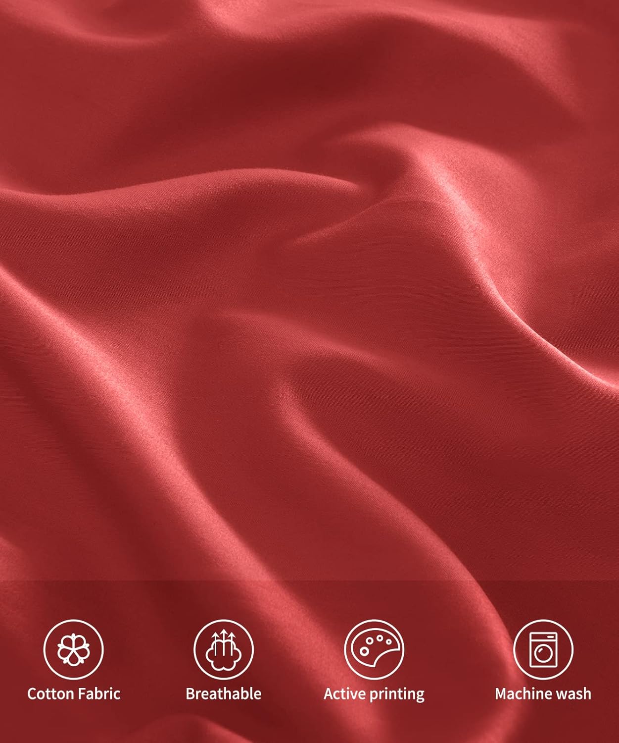 Warmstar Cotton Pillow Cases Queen Size Set of 2, 600 Thread Count Pillowcases 20x30 Inches, Soft Long Staple Cotton Pillowcases Breathable with Envelope Closure,Wine Red