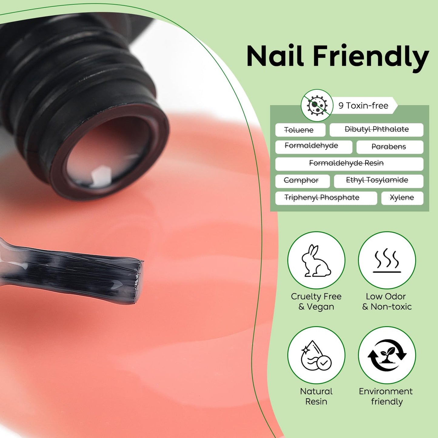 Luxbon 12 pcs Gel Nail Polish Set - Spring Color Set Long Lasting Gel Polish, uv led Soak Off Nail Art Designs Manicure Kit 002