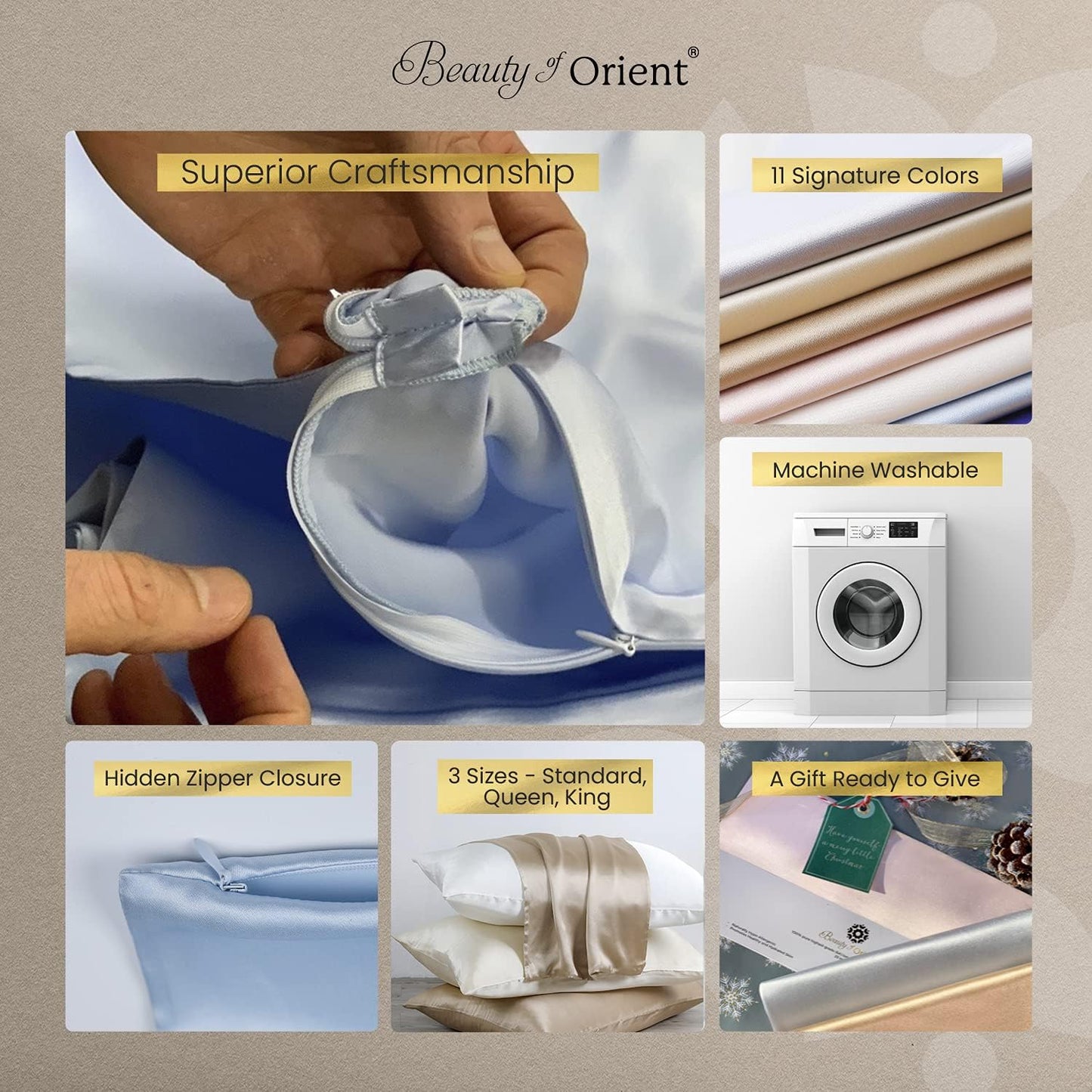 19 Momme Premium Mulberry Silk Pillowcase for Hair and Skin | Handcrafted Hypoallergenic & Anti-Acne 100% Silk Pillow Cases with Zipper | Queen - 20" x 30", Red Velvet