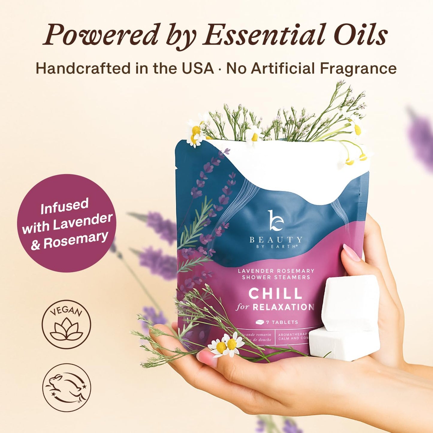 Shower Steamers Aromatherapy - USA Made with Natural Ingredients & Lavender Oil, Large Shower Bombs for Stress Relief, Relaxing Spa Gifts for Women & Men, Luxury New Mom & Nurse Gifts