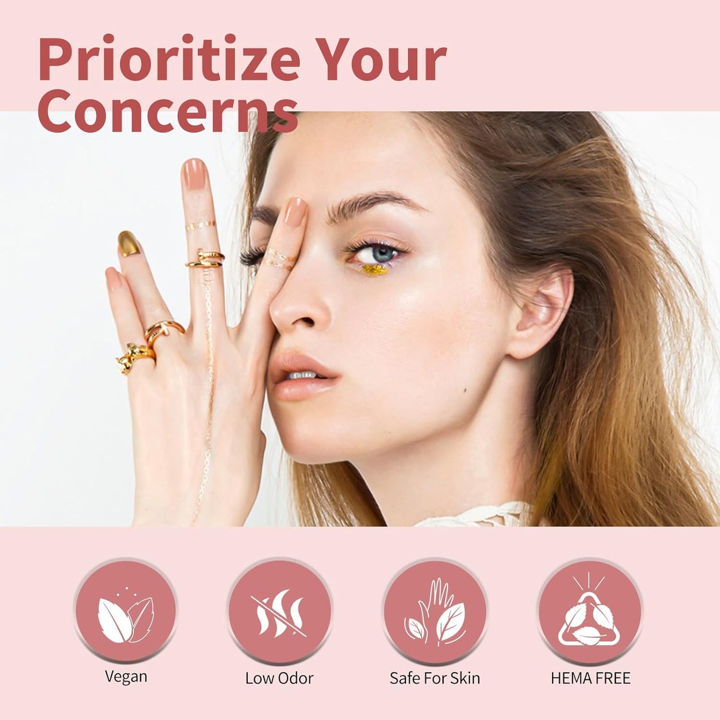 CANNI 6pcs 9ml Jelly Nude Pink Gel Nail Polish Set- Neutral Transparent Pink Colors Gel Polish Kit, Soak Off LED Nail Gel Manicure Kit DIY at Home Salon Gifts for Women Girls