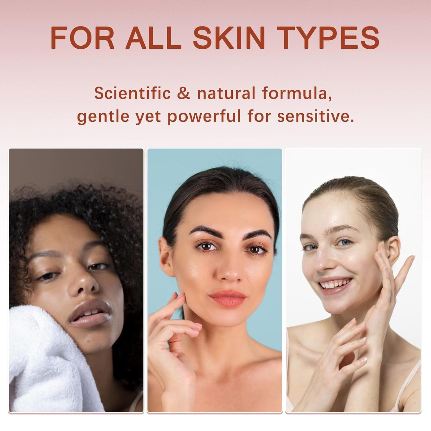 Facial Hair Removal Cream Kit for Women – Depilatory & Post Care Soothing Cream, 4 Min Painless & Flawless Face Hair Remover, Gentle Plant Formula for Sensitive Skin