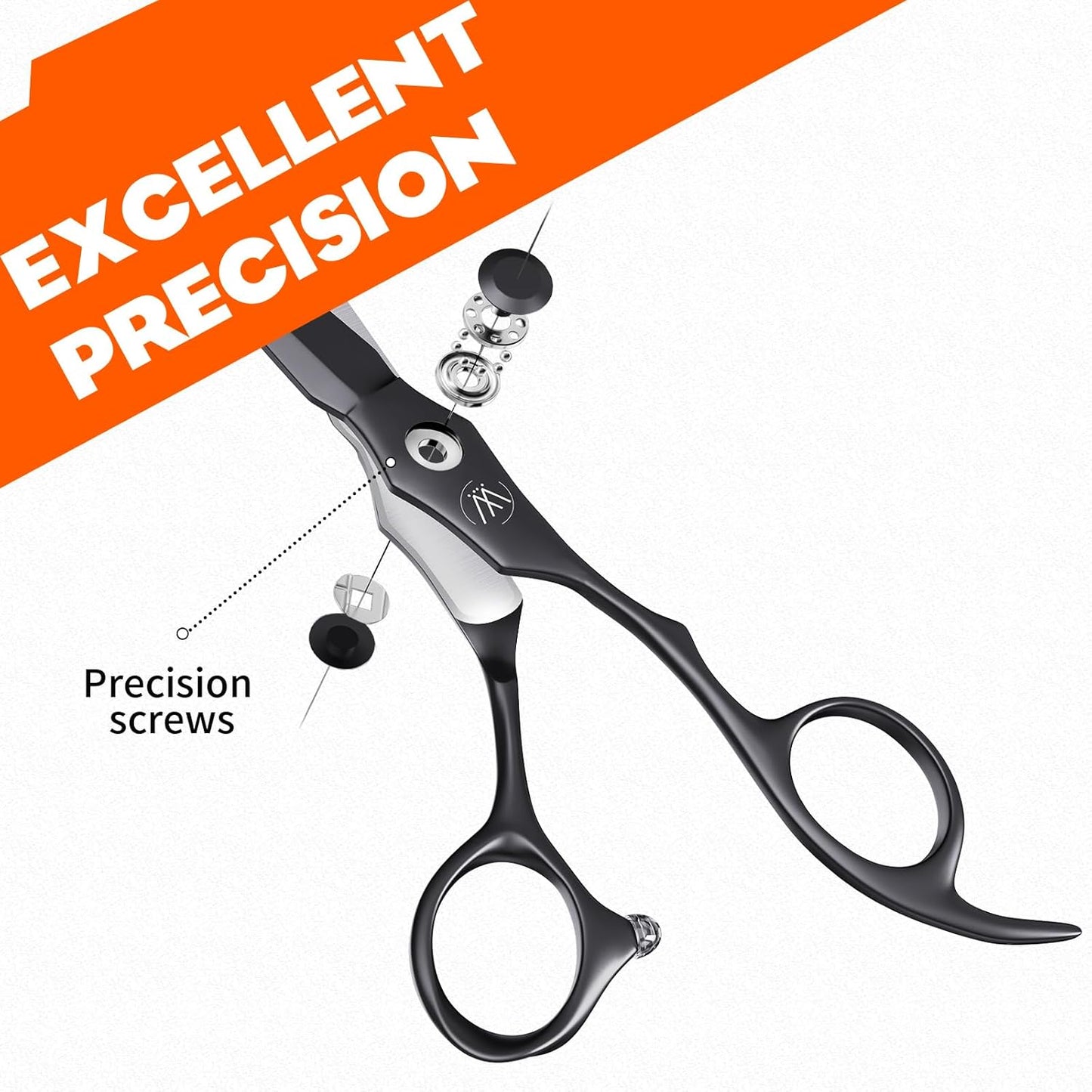 Sirabe HIGH-END Professional Hair Cutting Scissors Shears - Ultra Sharp Blades for Precise Cutting - Barber Shears Haircut Scissors 440C Stainless Steel for Salon Hairstyling & Home Hairdressing