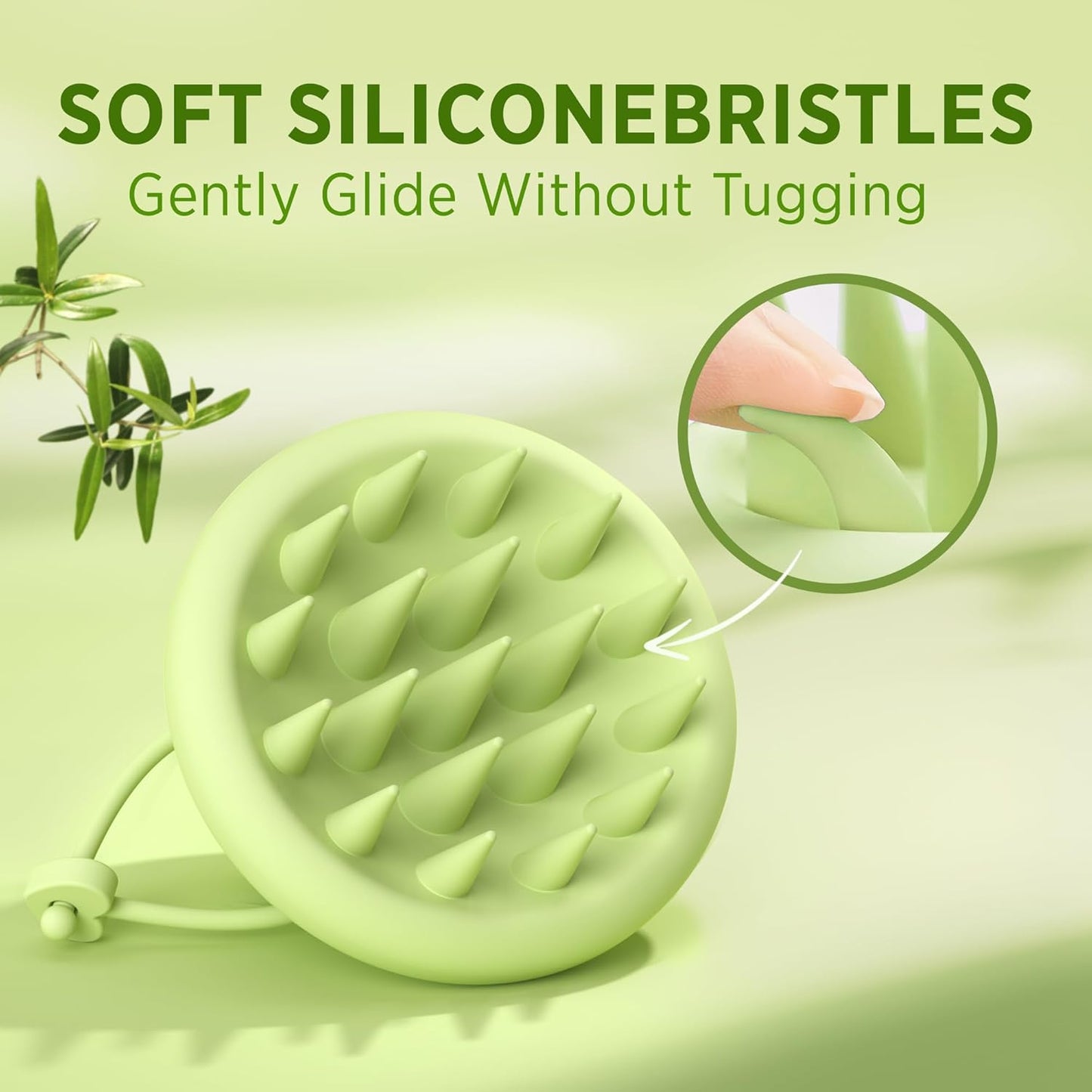 Roycederm Scalp Massager Brush Hair Scrubber – Soft Silicone Shampoo Brush for Scalp Care, Itchy Relief & Deep Cleansing – Ideal for Dandruff, Seborrheic Dermatitis & Scrub Use