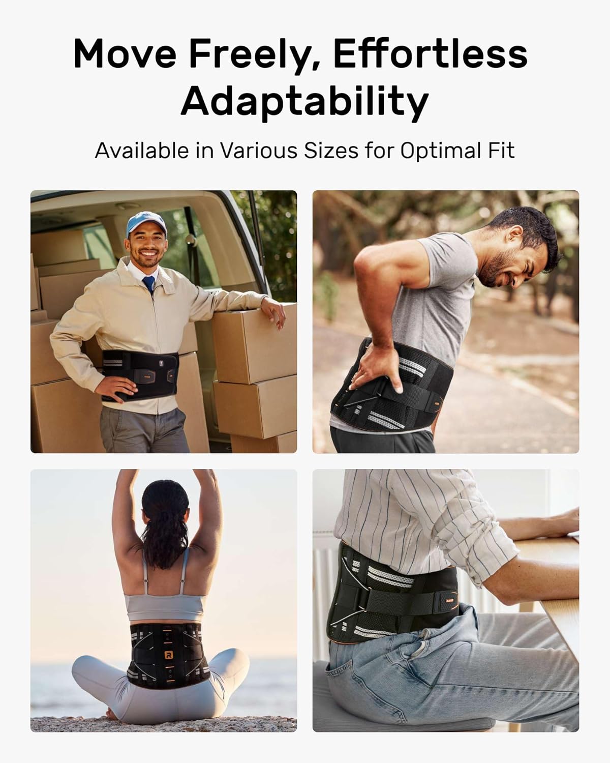 Lumbar Back Brace with Removable 3D Pad for Deep Massage, Adjustable Lower Back Pain Relief Support for Men and Women, Comfortable Back Support Belt Ideal for Lower Back Pain, Sciatica, Posture Correcter, Green Size XL (Waist: 45.3"-51.2")