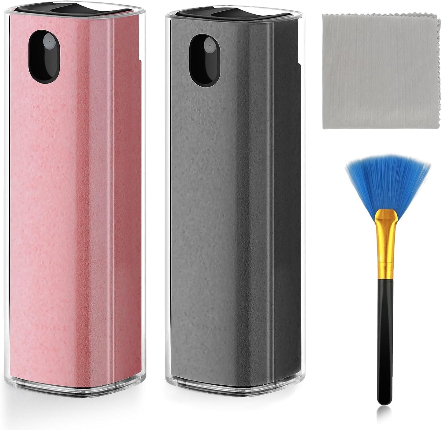 Fingerprint Proof Screen Cleaner,3 in 1Touchscreen Mist Cleaner Spray Wipe Cleaner,Safe for All Phones, Computer, Laptop, Tablet and Car Screen(Grey Pink)