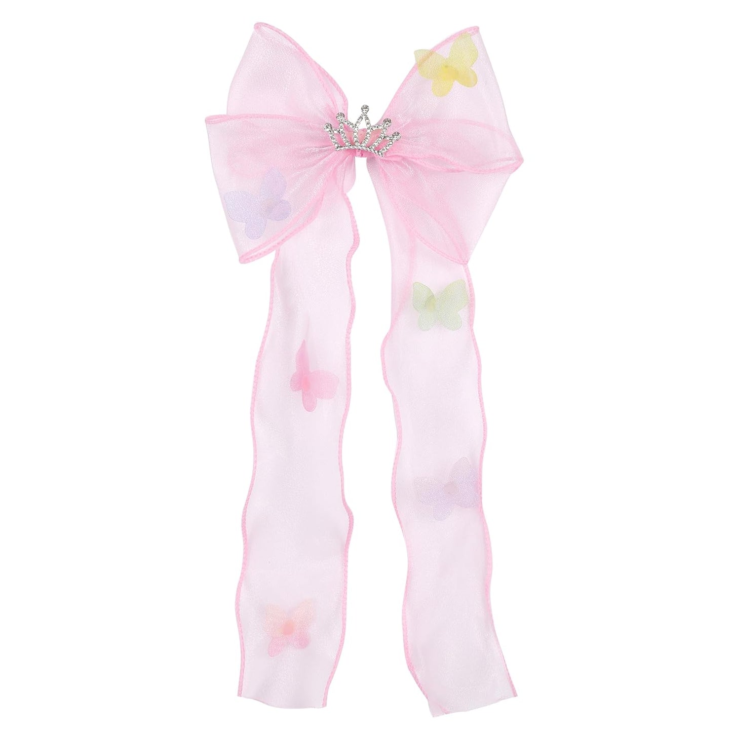 Elegant Hair Bow Set Sweet Styles with Crystal and Pearl Accents Fashion Hair Clips for Girls (Green/Lavender/White/Pink)