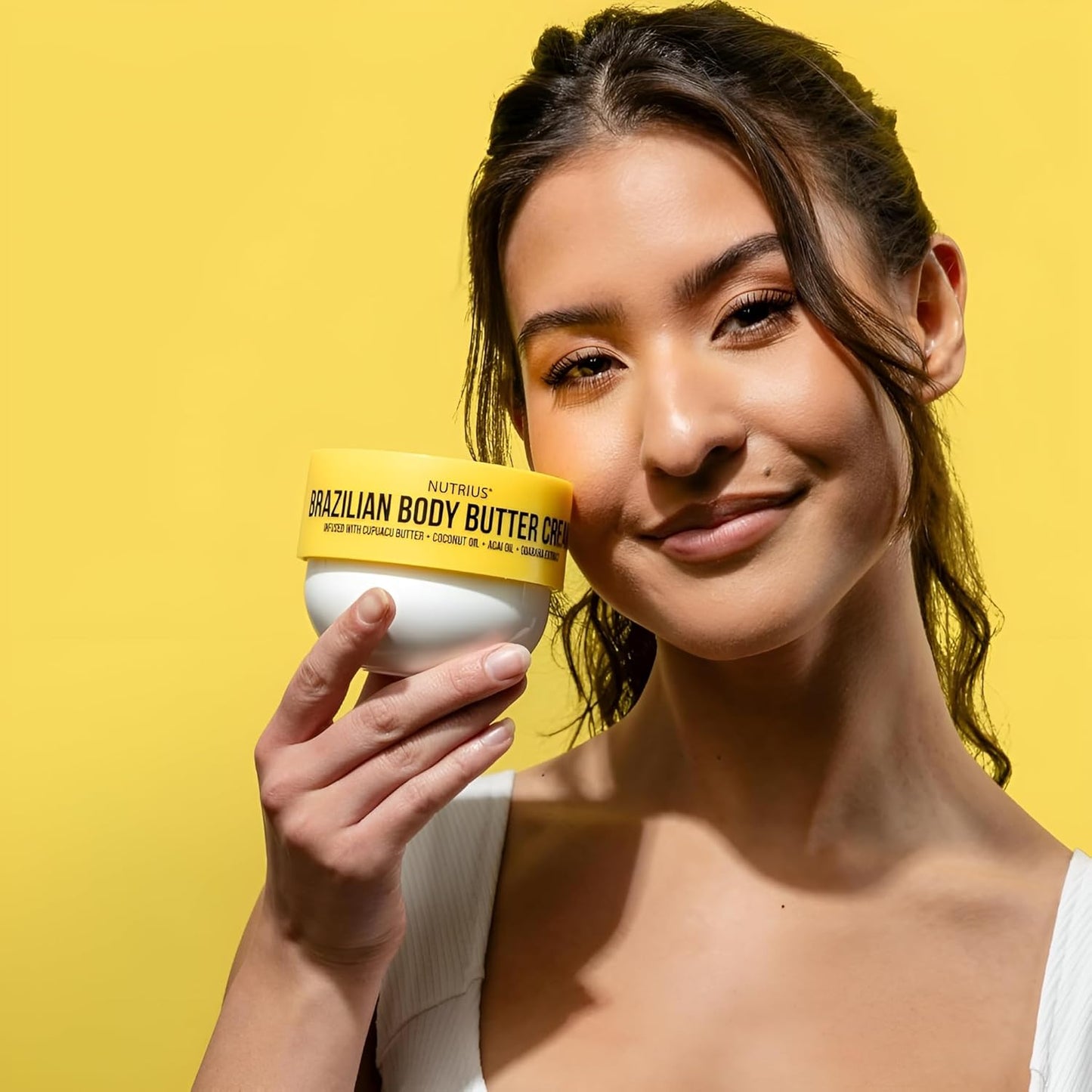 Brazilian Body Butter Cream 3-Pack – Cupuaçu Butter Infused Lotion for Deep Hydration – Includes One 6 fl oz Jar and Two 3 fl oz Travel Sizes – Fast-Absorbing, Non-Greasy, Nourishing Moisturizer