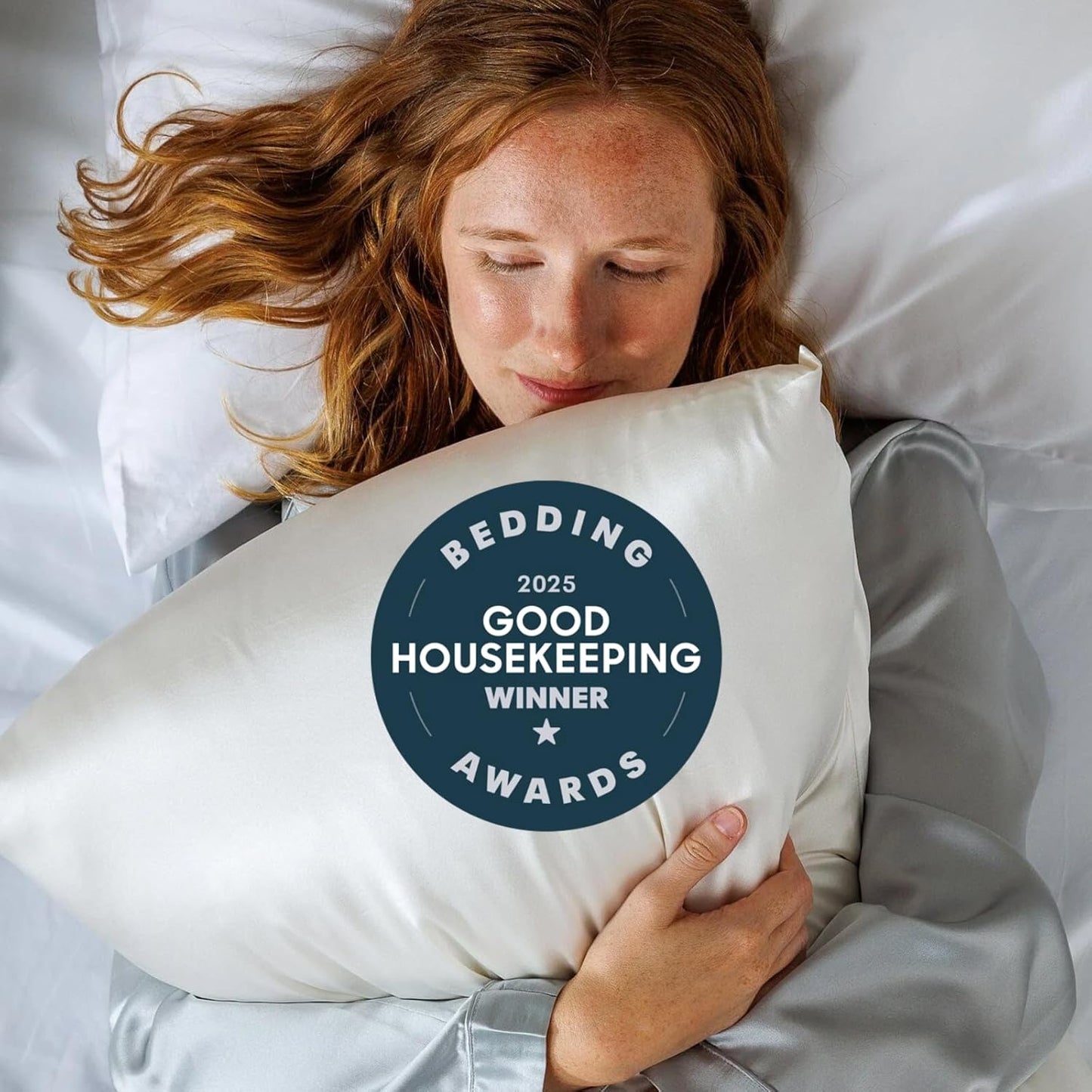 Fishers Finery 30mm 100% Pure Mulberry Silk Pillowcase, Quality Tested (White, Queen)