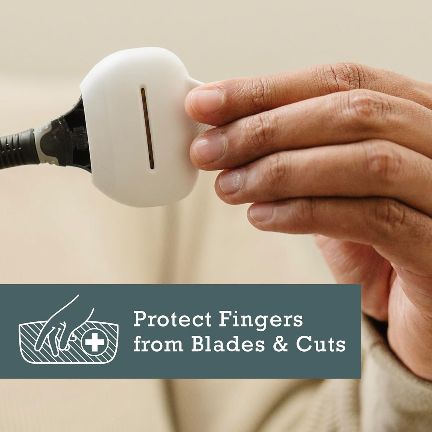 Haven Clip On Razor Protector for Men and Women - Premium Razor Covers Designed to Last - 2 pack (White and Coral)