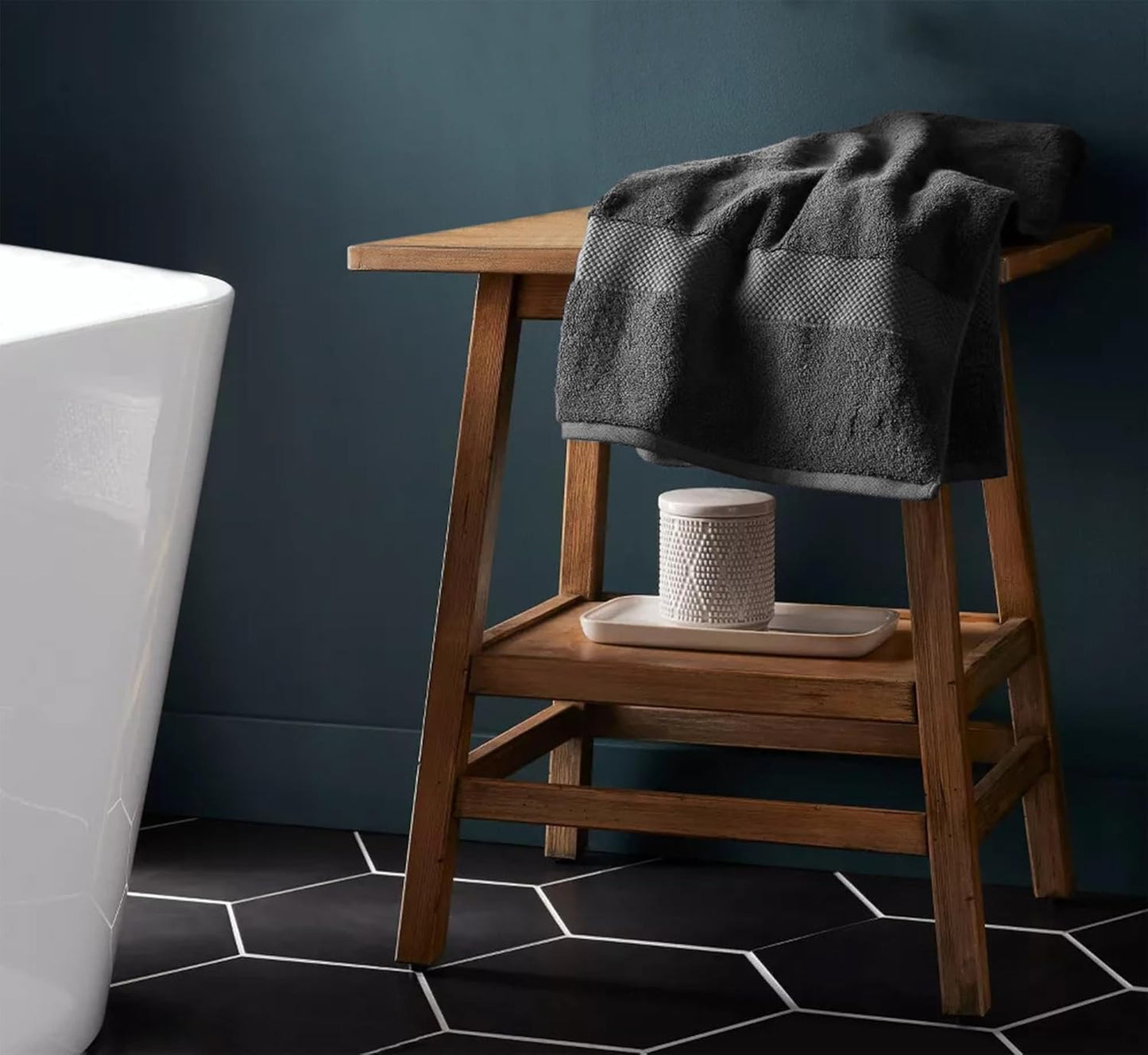 Delara 100% Organic Cotton Towels 650 GSM Plush Feather Touch Quick Dry Bath Towel, Pack of 6 GOTS Certified, Oeko-Tex Green Certified, Organic Cotton Bath Towel, 30"X58"