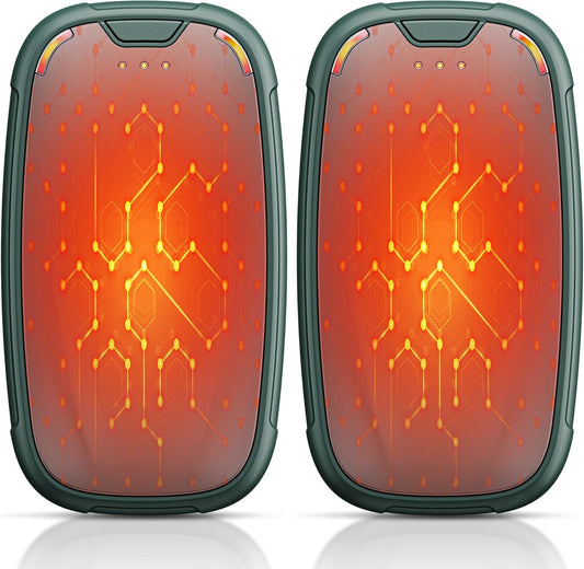 Hand Warmers Rechargeable 2 Pack, Rechargeable Hand Warmer, Pocket Portable Electric Hand Warmer, Reusable Handwarmers, A Winter Christmas Hand-Warming Gift for Work, Camping, Golf, and Hunting