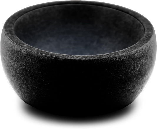 ShayVe Shaving Bowl for Shaving Soap & Cream — Granite Shave Bowl For Shaving Soap & Cream — Exquisite Heat Insulated Wet Shaving Kit Addition (Black)
