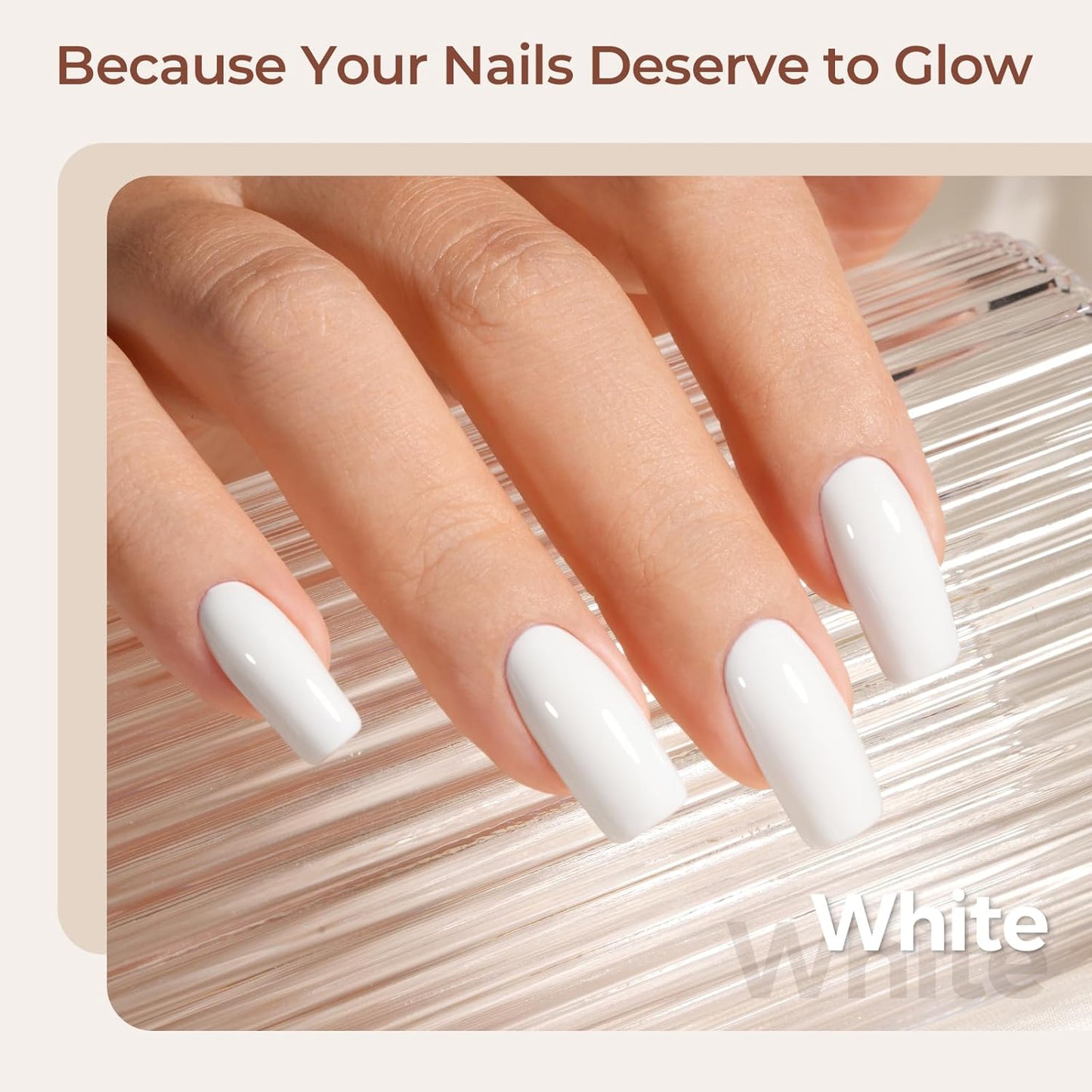 AILLSA Gel Nail Polish 15ML White Gel Nail Polish for French Gels Long Lasting Soak Off U V Gels Nails French Manicure Nail Art & Home Salon 0.51 Fl Oz