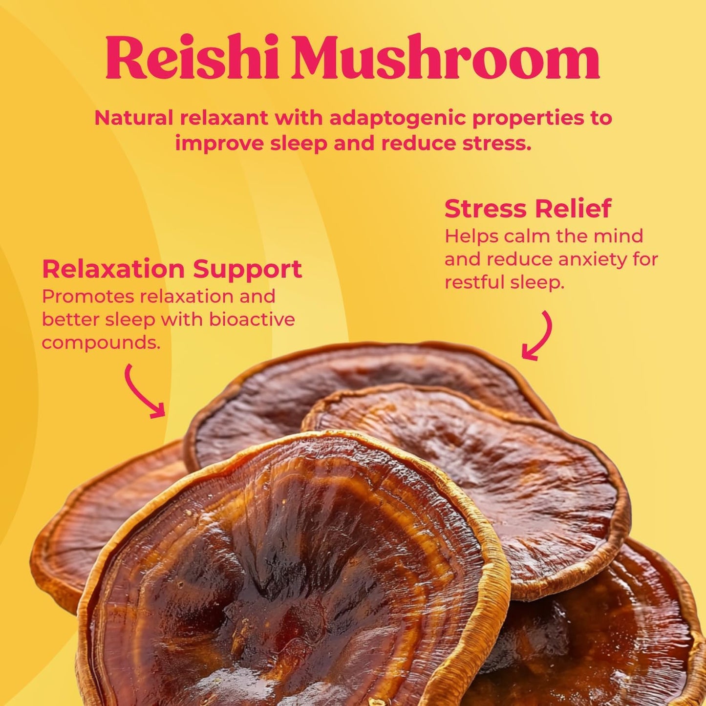 Super Chill - Mushroom Supplement - Reishi Mushroom, Ashwagandha, Cortizol, L-Theanine, Passion Flower - Less Stress and Better Sleep (60 Capsules)