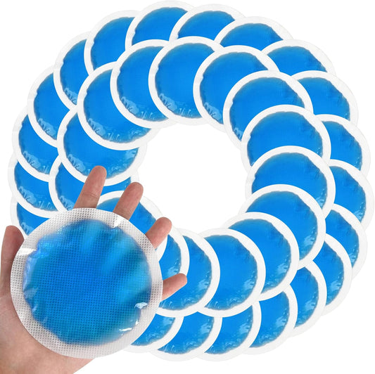 Tutmyrea Reusable Ice Packs for Injuries - 36 Soft Small Cold Compresses for Kids, Pain Relief, Eyes, Wisdom Teeth, Face, Breast, Allergies, Small Wounds