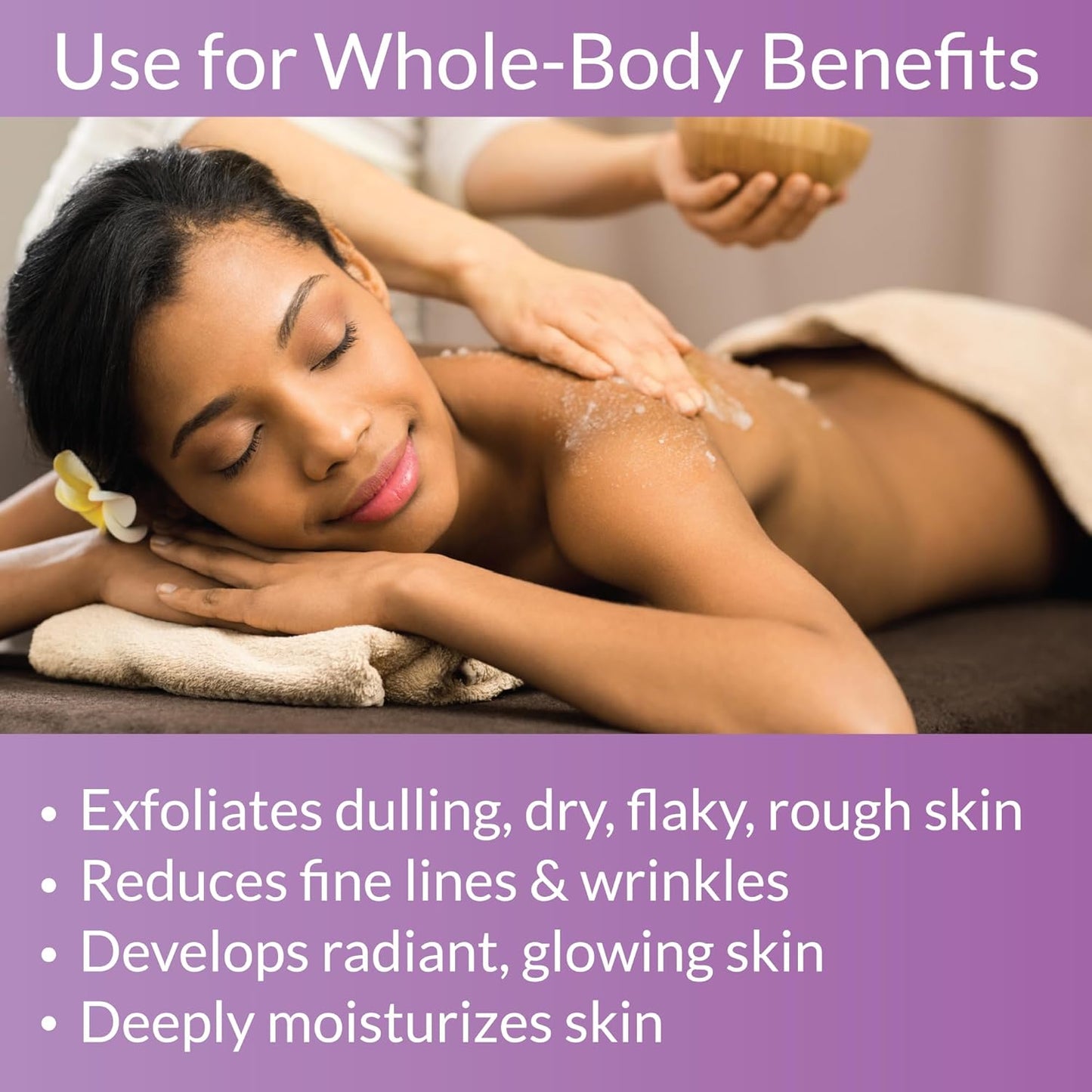 Organic Fiji Whole Body Scrub - Infused with Coconut Oil, Exfoliating Sugar Scrub for Smooth and Soft Skin, Exfoliates & Restores Skin's Natural Biosphere, Lavender 20 oz