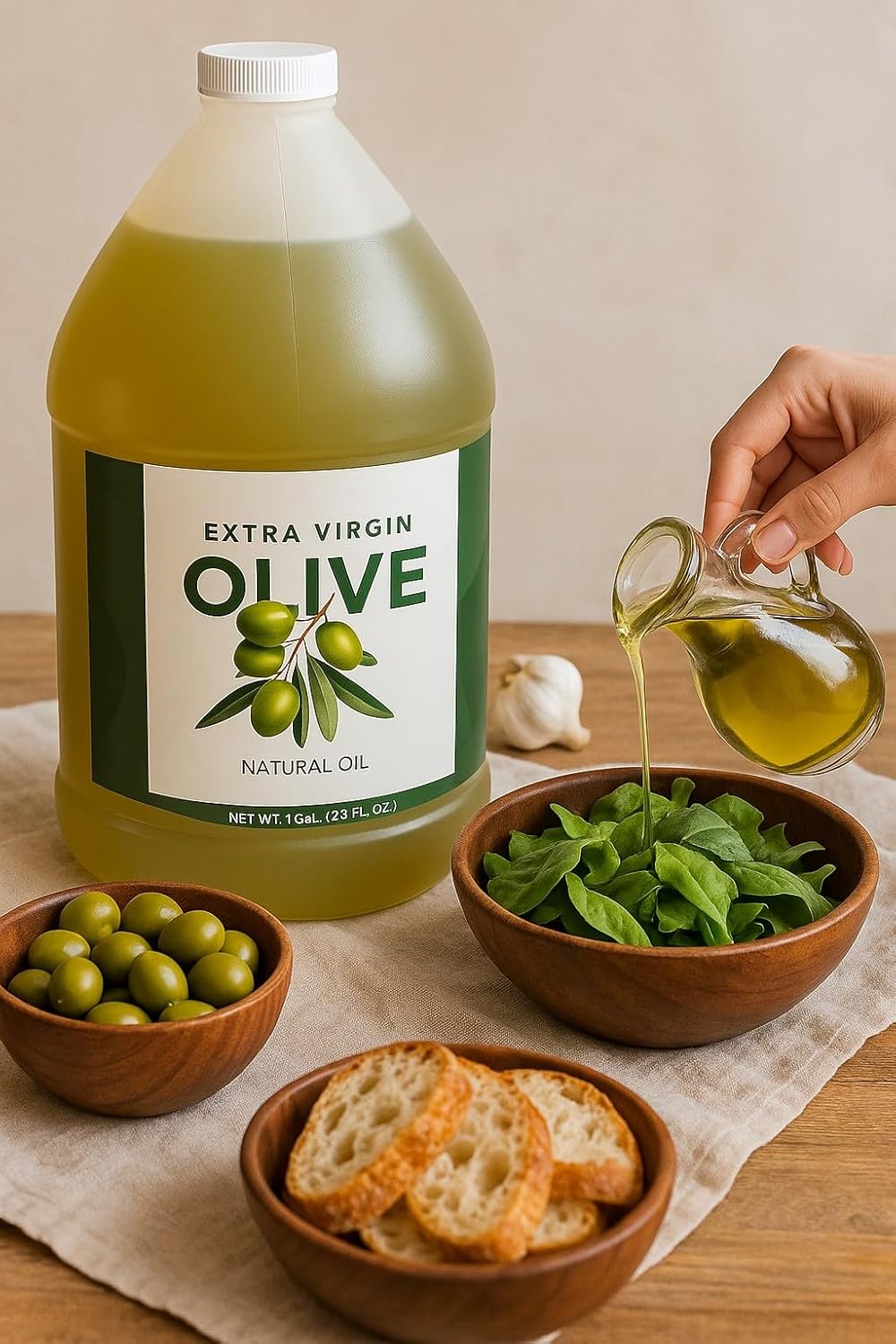 Healthy Harvest Productions Extra Vigin Olive Oil 1 Gallon