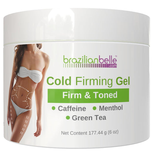 Brazilian Belle Cold Firming Gel - Skin Tightening & Anti Cellulite Gel with Caffeine - Advanced Skin Firming & Body Firming Cream for Loose & Sagging Skin