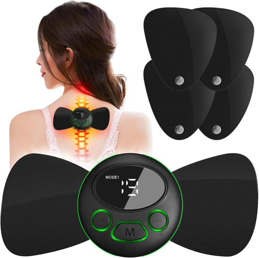 Intelligent Wireless TENS & EMS Unit Rechargeable Electric Deep Tissue Powered Muscle Stimulator Massager Machine Pain Relief Therapy for Back Shoulder Leg Neck Arms