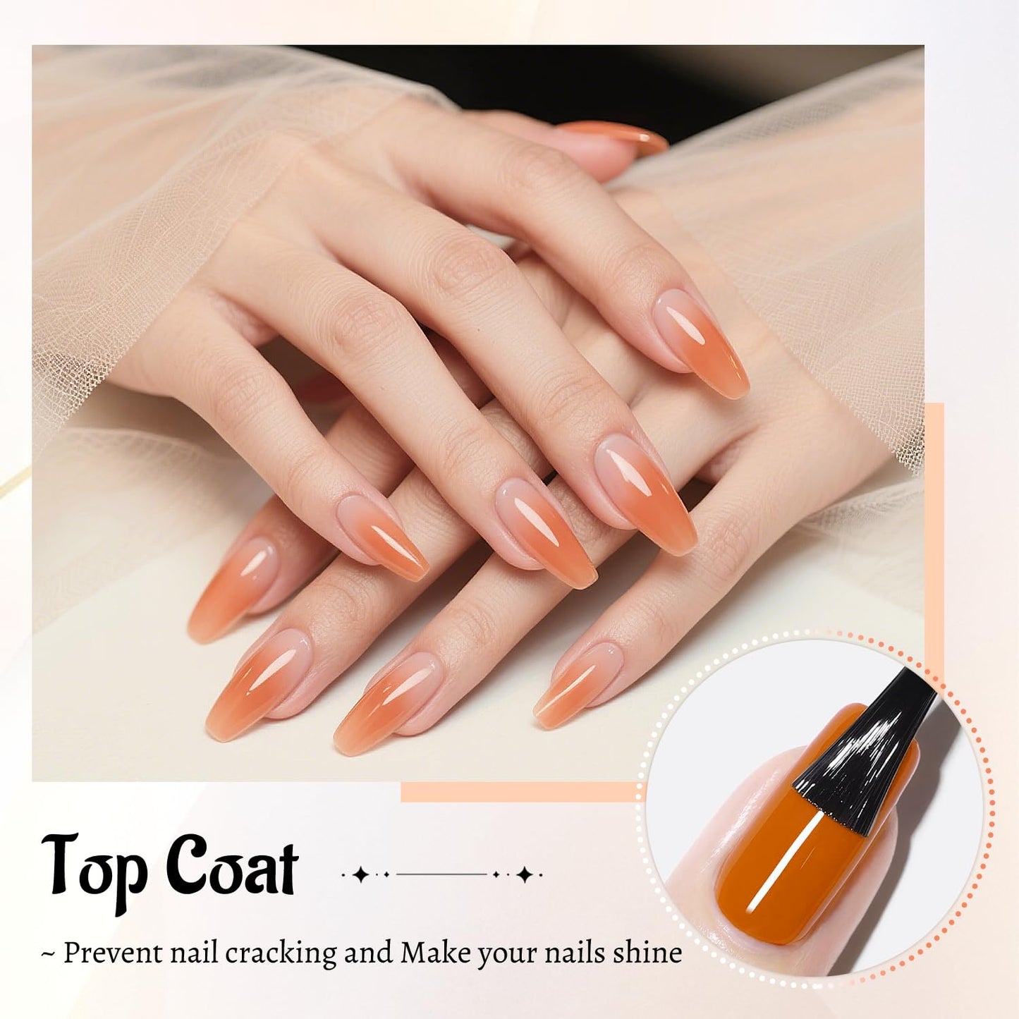 JODSONE 4Pcs Base Coat Top Coat Nail Primer Builder Gel for Strong Long Lasting Manicures Prep Protect and Perfect Your Nails 16.5ml Each Salon Quality Set