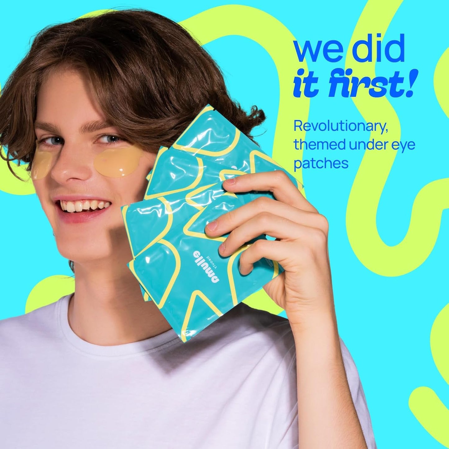 Under Eye Patches 12 Pairs of Themed Hydrogel Eye Gel Pads - For Puffy Eyes and Dark Circles, Under Eye Bags, Wrinkles - Hydrating Set with Seaweed Extracts