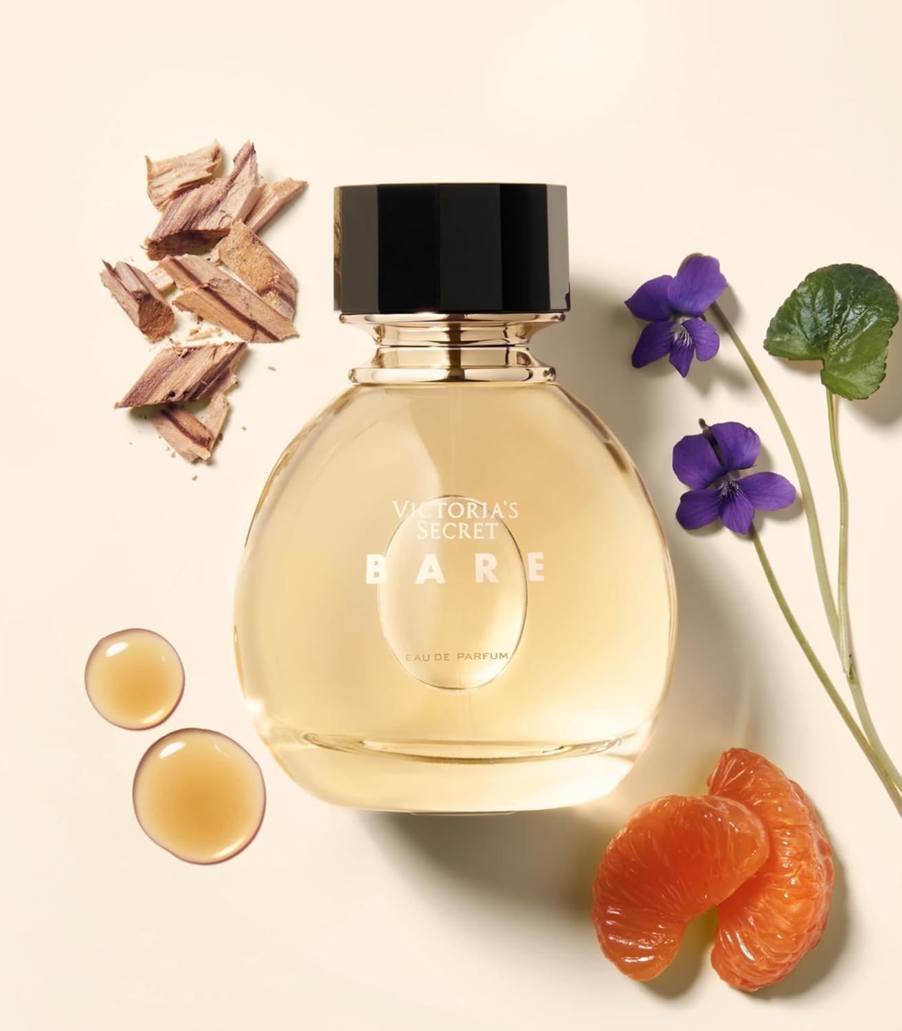 Victoria's Secret Bare Fragrance Mini Mist, Notes of Australian Sandalwood, Mandarin Madagascar & Egyptian Violet, Body Spray for Women (2.5 oz)