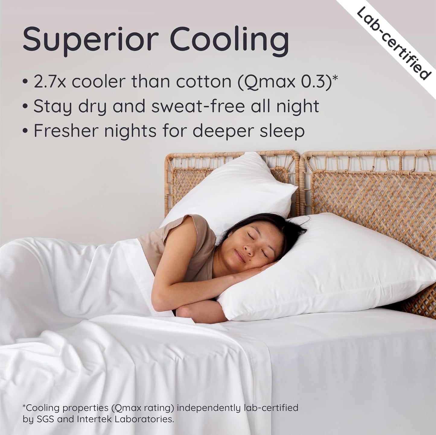 Bambaw 100% Viscose Derived from Bamboo King Pillowcases – Set of 2 Cooling Pillow Cases with Envelope Closure, White King Pillow Cases Set of 2, Breathable Acne Pillow Case(White)