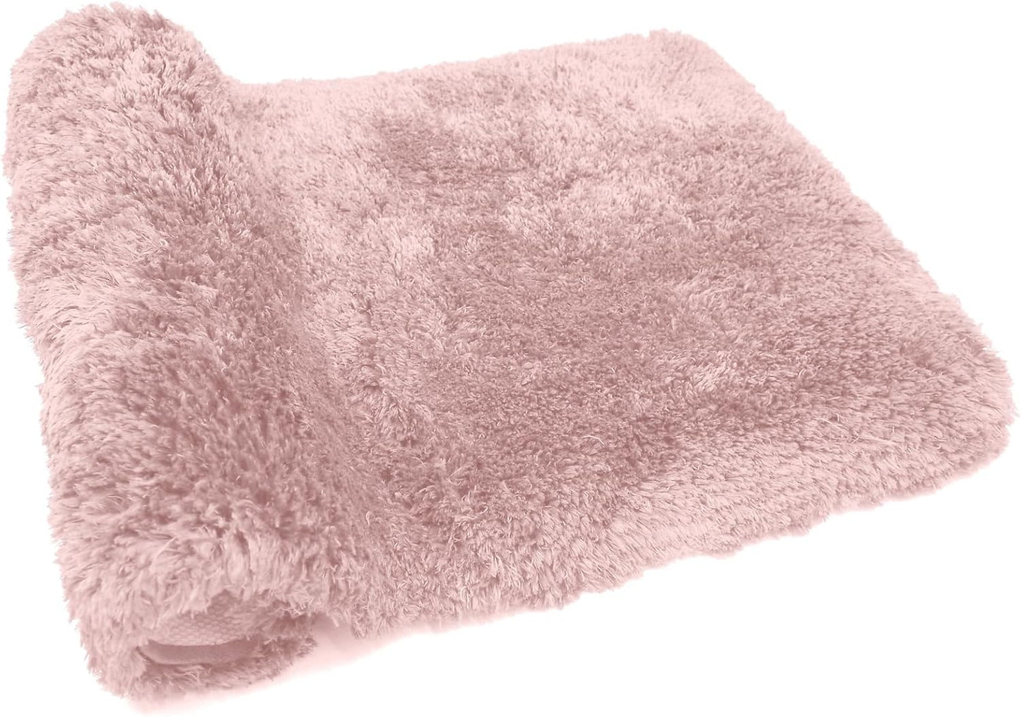 FIFU Bathroom Rugs 24" W x 36" L, Bath Mat for Bathroom, Bedroom, Laundry Room & Kitchen, Non-Slip Rubber Latex Backing, Extra Soft and Absorbent Microfiber Carpet, Machine Washable Rug, Pink