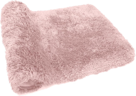 FIFU Bathroom Runner Rug 24" W x 60" L, Bath Mats for Bathroom, Bedroom & Kitchen, Non-Slip Rubber Latex Backing, Comfort & Soft Shower Bathmat & Carpet for Sink, Home & Hallways, Pink