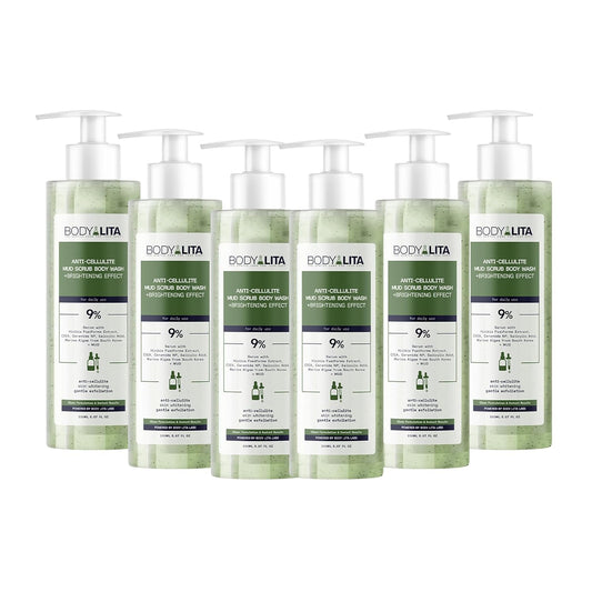 Anti Cellulite Mud Scrub Body Wash, Reduces Cellulite, Gentle Exfoliating, Improves Skin Texture, Provides a Smoother Look, 5.07 Fl Oz (6)