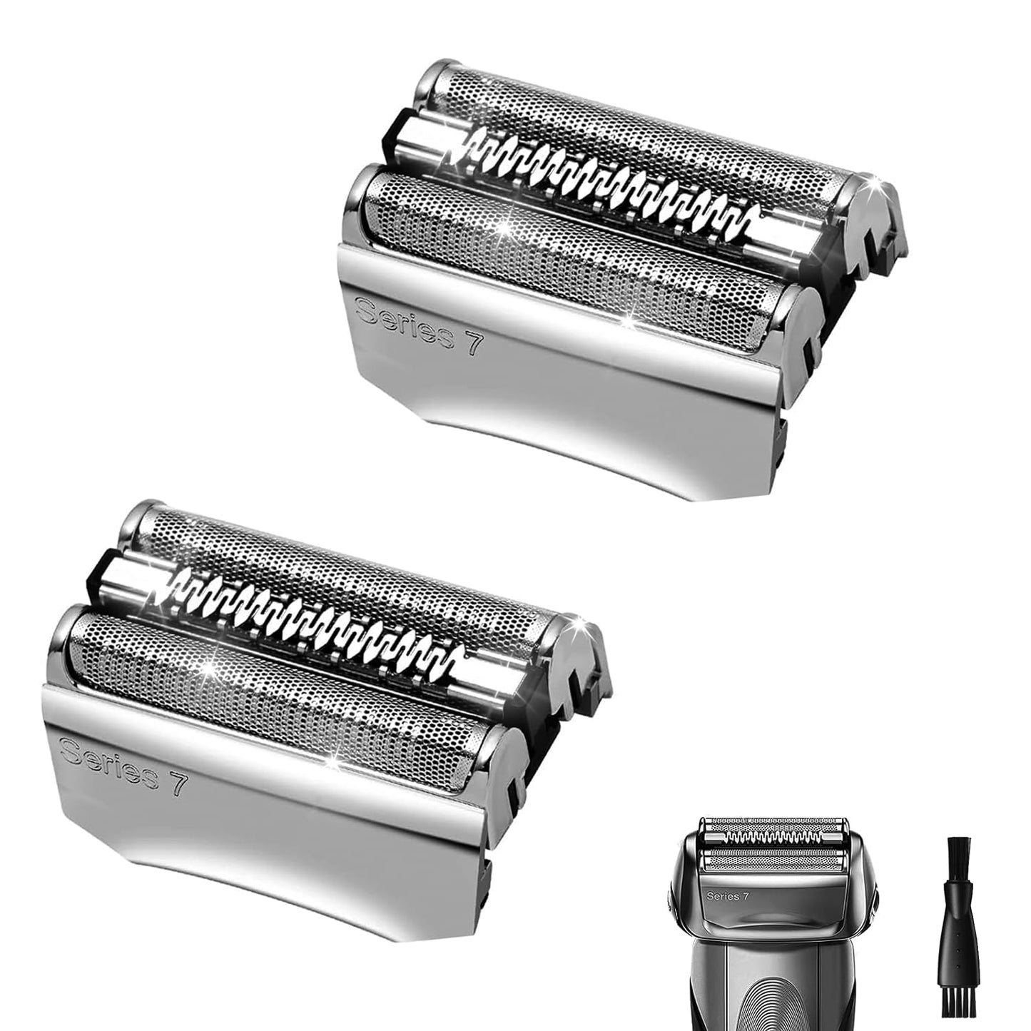 70S 2PCS, Series 7 Electric Shaver Replacement Head Compatible, 70S Replacement Electric Shaver Heads for Men Razor Shaving Blades Fit for Braun Series 7: 720cc, 730cc, 735s, 750cc, 760cc, 790cc