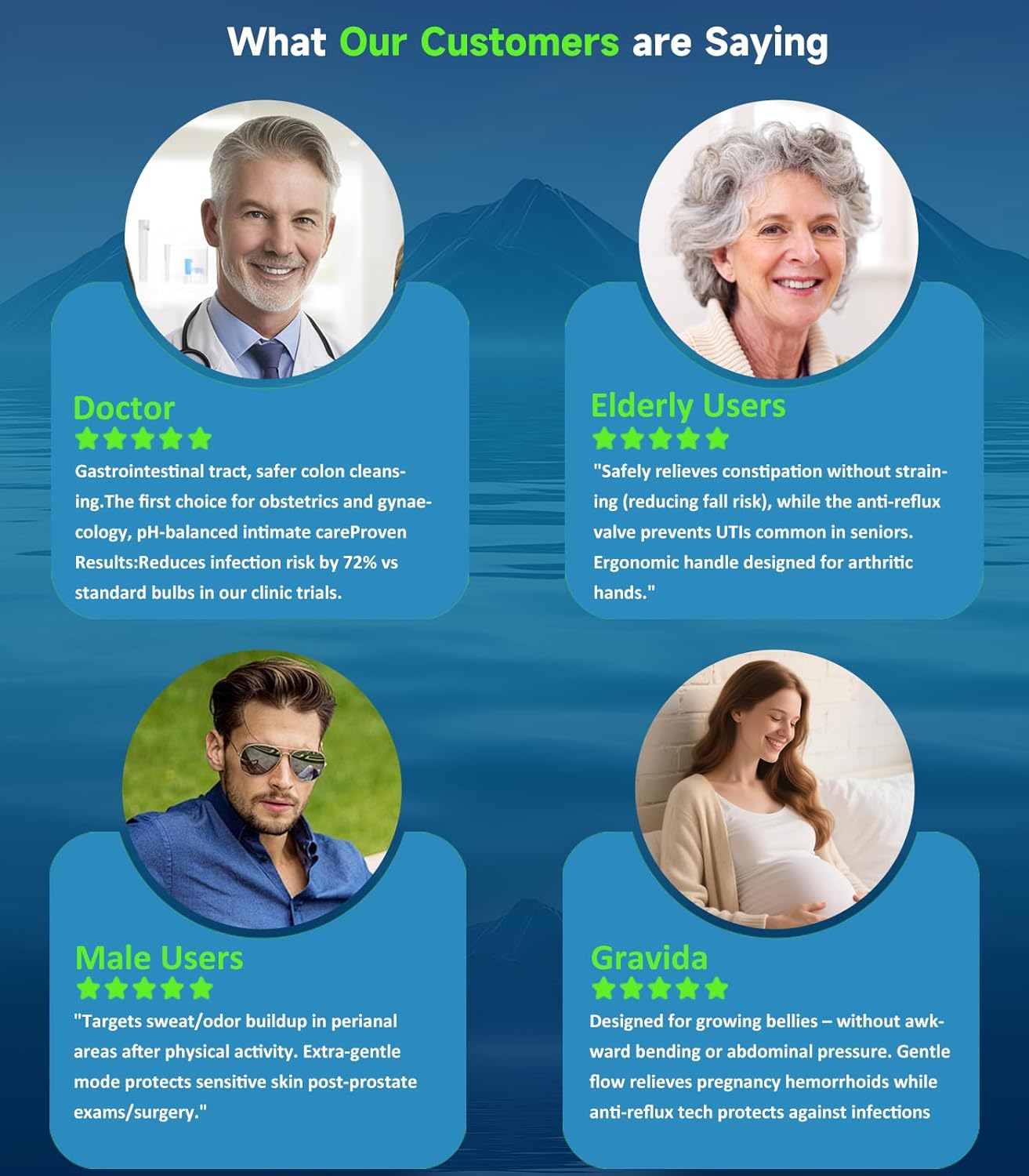 Vaginal Douche Cleaner - Anti Back-Flow Anal Douche Vagina Cleaning Kit, Enema Kit for Colon Cleansing,Manual Pressure and Nozzle Tips Enemas for Vaginal Douche for Women (330ML)