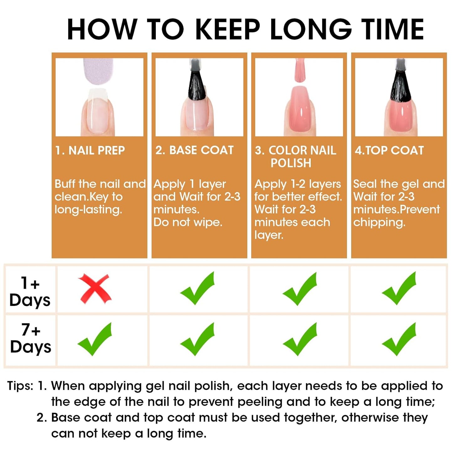 Gellen Maple Brown Nail Polish, Halloween Fall Winter Leaf Regular Nail Polish Air Dry 6-Color Set for Finger Toe Nails Home Salon Manicure Women Girl Gifts, Not UV Gel, Hema Free, Non Toxic, TPO Free