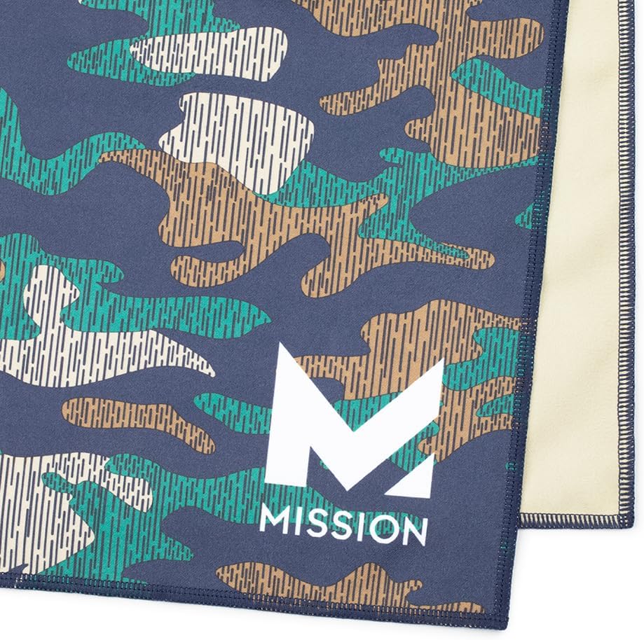 MISSION Original Cooling Towel - Soft, Durable Microfiber - Cools Up to 2 Hours - UPF 50 Sun Protection - Machine Washable
