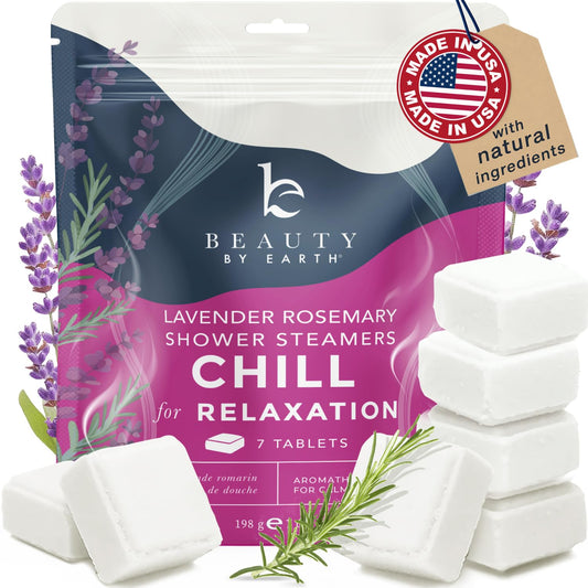 Shower Steamers Aromatherapy - USA Made with Natural Ingredients & Lavender Oil, Large Shower Bombs for Stress Relief, Relaxing Spa Gifts for Women & Men, Luxury New Mom & Nurse Gifts