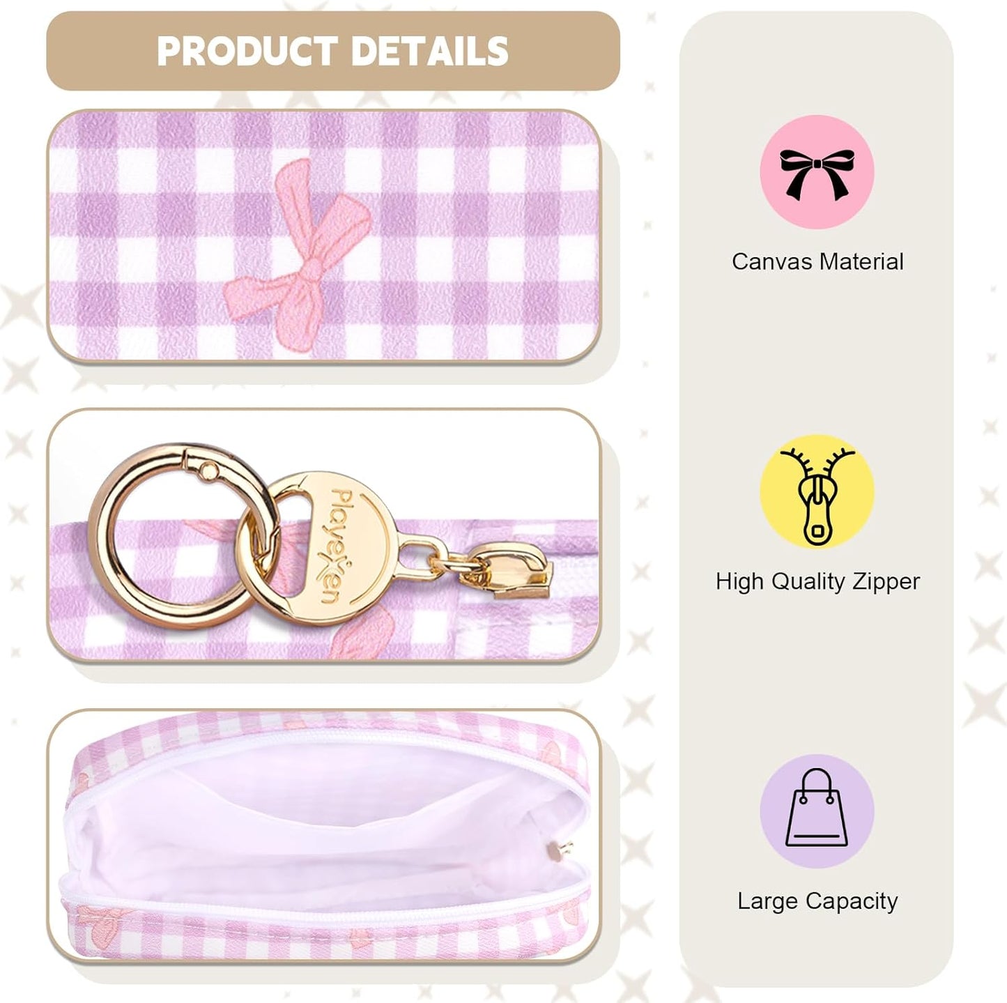 Period Bag for Teen Girls, Canvas Sanitary Napkin Storage Bag with Zipper, Portable Menstrual Pad Bag Tampon Holder for Purse