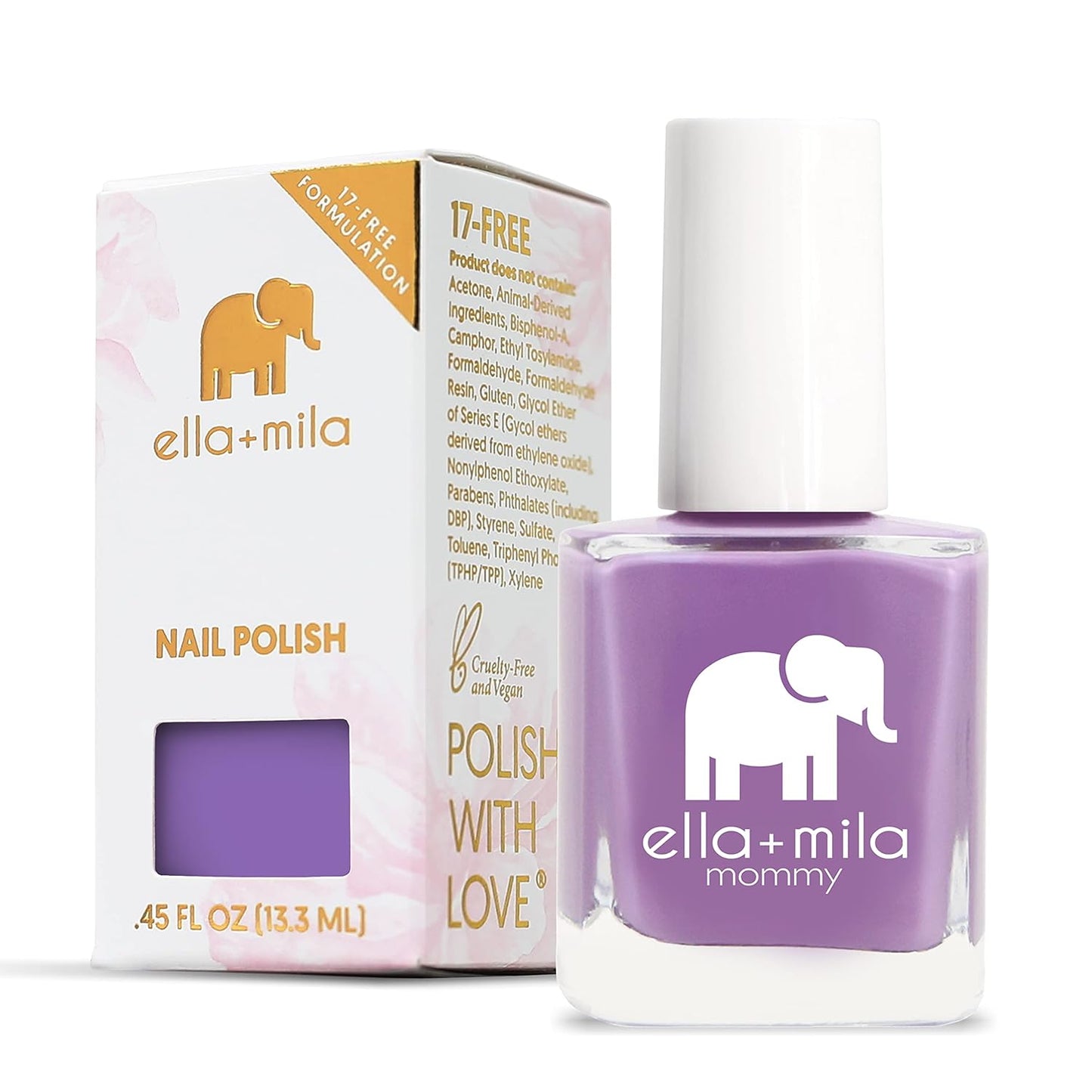 Ella+mila Professional Quick Dry Long-Lasting & Chip-Resistant Nail Polish - Lavender Fields (Mommy Collection - 0.45 fl oz)