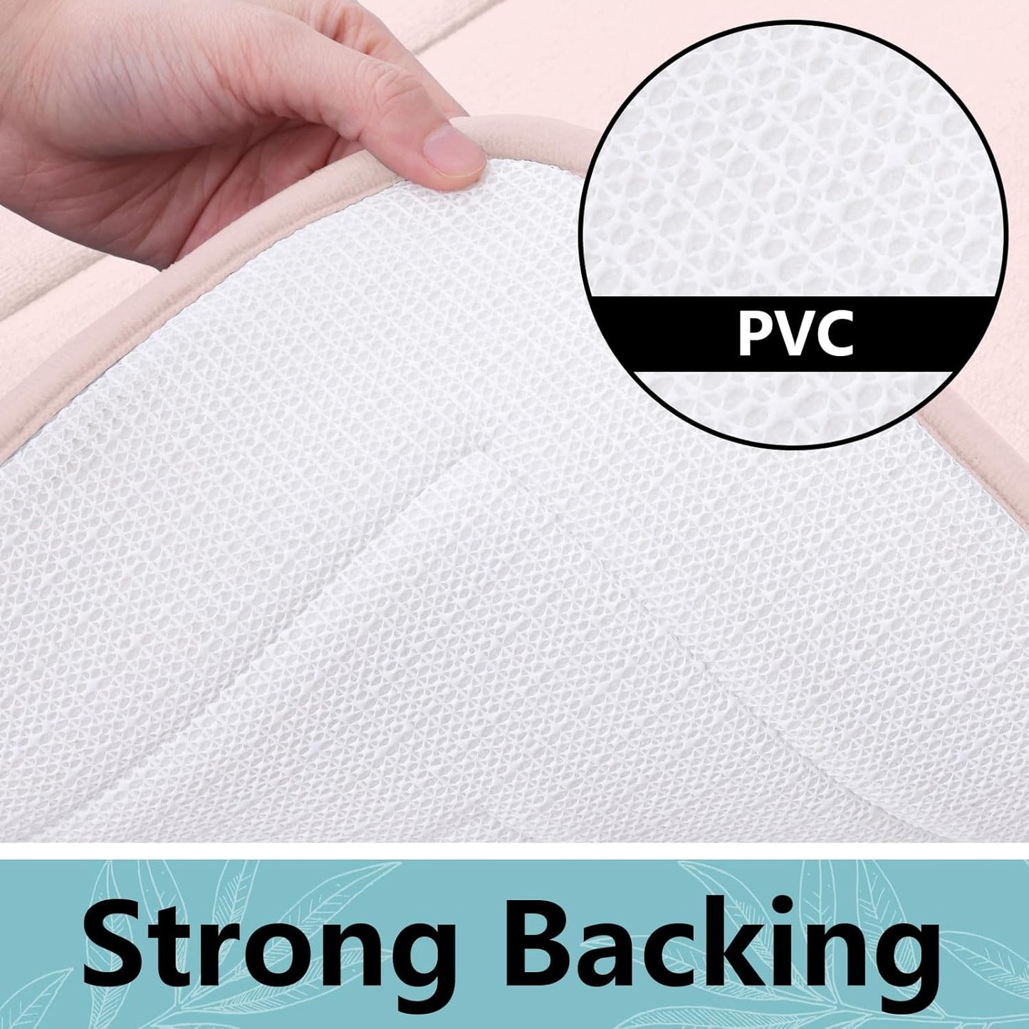 Arotive Memory Foam Bathroom Rug Mat 24x16, Ultra Soft and Absorbent Bath Mat, Machine Wash Dry, Comfortable Bath Rug Carpet for Bathroom Floor, Tub and Shower, Pink