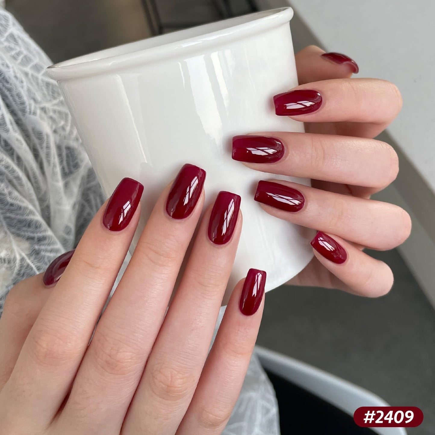 GAOY Berry Collection Gel Nail Polish, Hot Pink Burgundy Red Cherry Magenta Nails Gel Polish Kit for Salon Manicure and DIY at Home