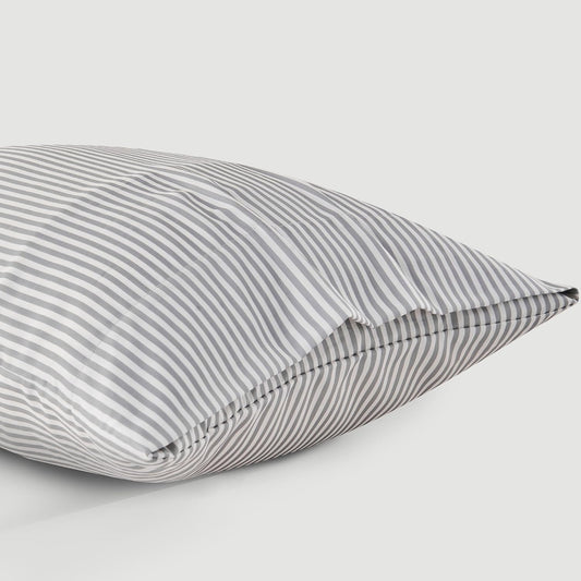 DOZ Pillowcase Set, 100% Viscose derived from Bamboo, Organically Grown, Buttery Soft, Silky, Breathable, Cooling, Oeko-TEX, High GSM, 2-Pack, Envelope Closure (King, Stripe)