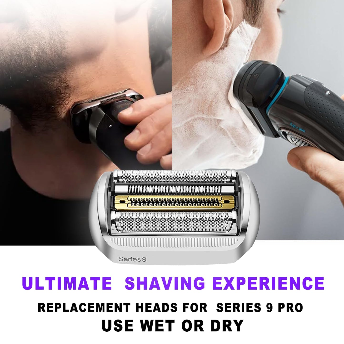 NEW Series 9 Pro 94M Bra-un Electric Shaver Replacement Head for Men Razor Shaving Blades Compatible with 94M Braun 9290cc, 9291cc, 9370cc, 9376cc, 9293s, 9260s, 9295cc, 9385cc, 9390cc, 9330s, 9296cc