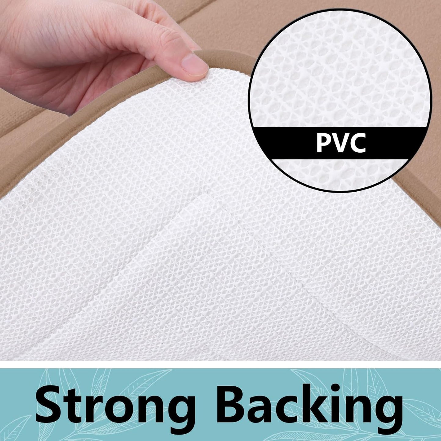 Arotive Memory Foam Bathroom Rug Mat 24x16, Ultra Soft and Absorbent Bath Mat, Machine Wash Dry, Comfortable Bath Rug Carpet for Bathroom Floor, Tub and Shower, Camel