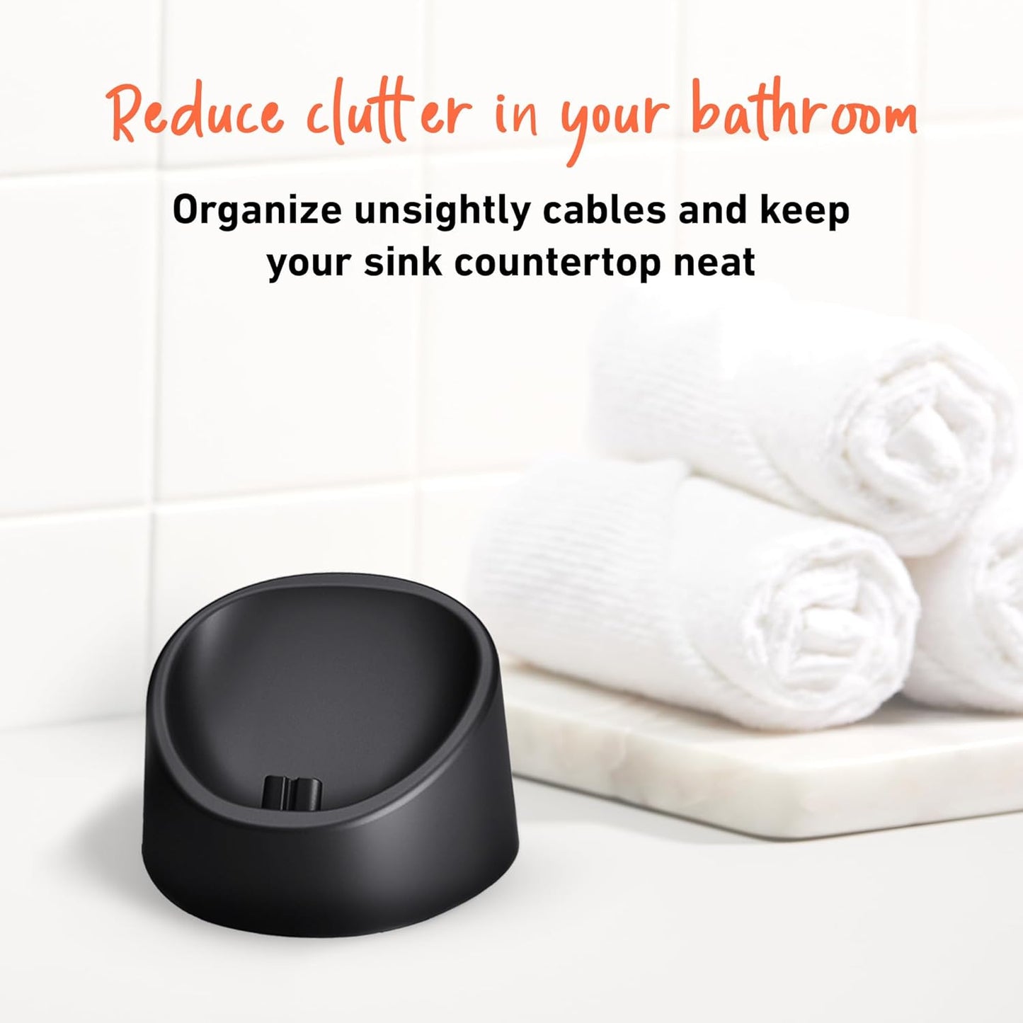 Groomie Charging Dock for BaldiePro Electric Head Shaver - Sleek Portable Charging Stand for Your Trimmer & Electric Hair Rotary Shaver - Mens Grooming Accessories