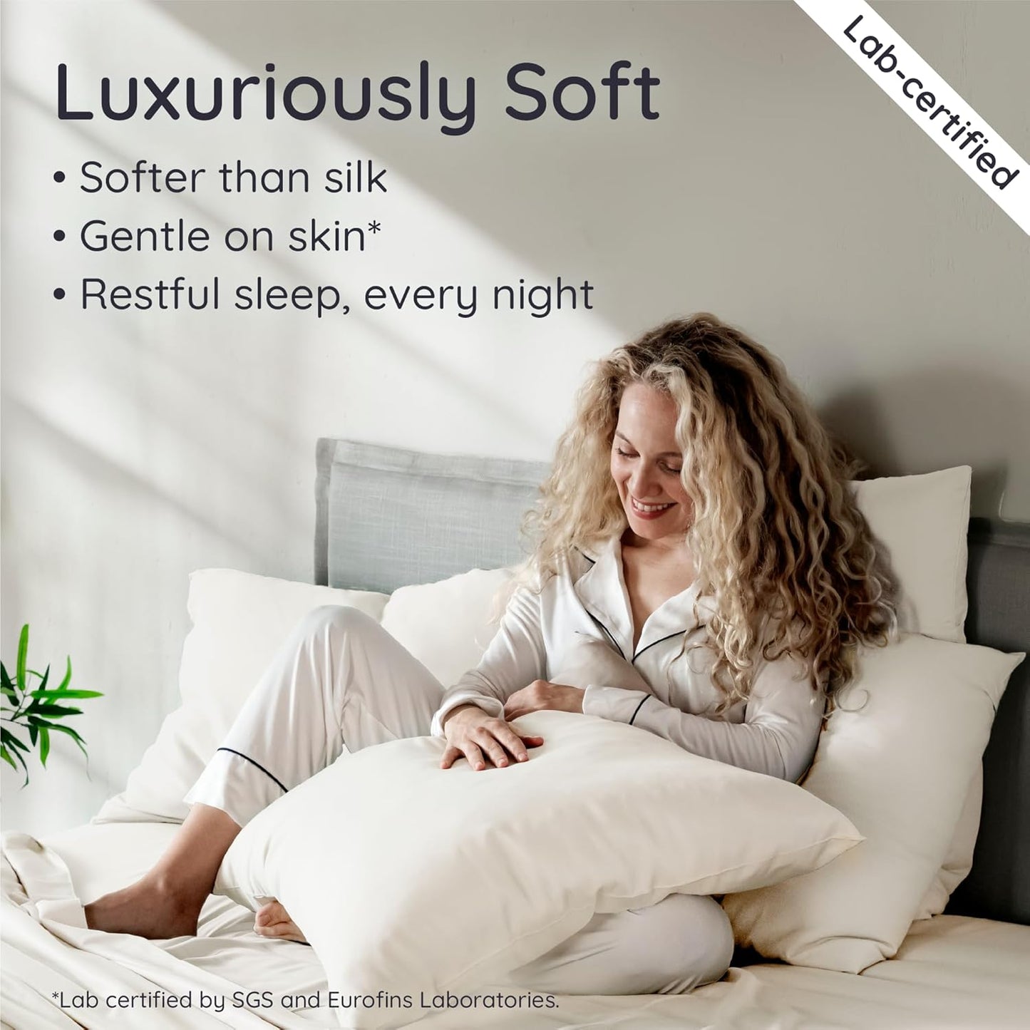 Bambaw 100% Viscose Derived from Bamboo Pillowcases King Size – Set of 2 King Size Cooling Pillow Cases for Ance with Envelope Closure, Breathable & Luxury Pillow Cases, Soft Pillow Cases (Ivory)