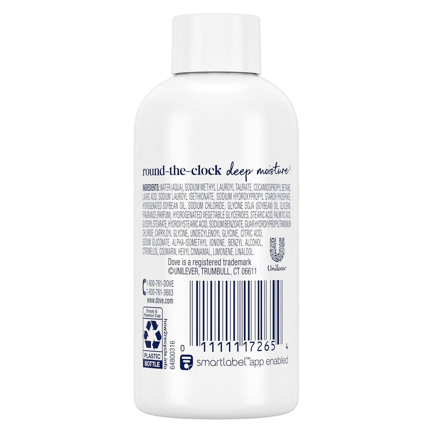 Dove Body Wash Deep Moisture for 24hr Lotion-Soft Skin Moisturizing Skin Cleanser with No Sulfates No Parabens 3 oz
