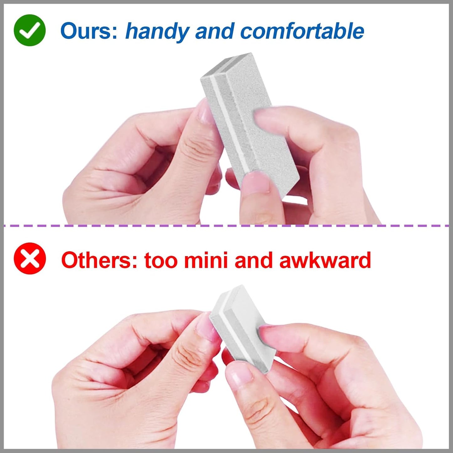 Nail Buffers (30 Pack), Buffer Block Nail File for Acrylic Nails and Natural Nails, 100/180 Grit Small Nail Buffer Block Bulk Buffing Blocks for Nail Buff Professional Manicure File Blocks Set Gray