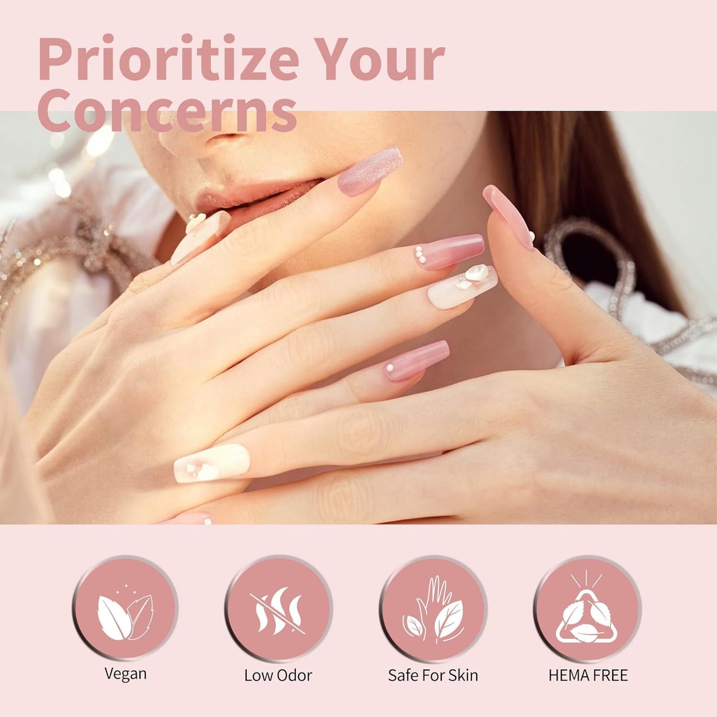 CANNI CC7 30 Pcs 9ML Hema-Free Jelly Gel Nail Polish Set with Base Top Coat- Jelly Nude Pink Translucent Gel Polish Colors Kit, Soak Off LED Nail Manicure Kit DIY at Home Salon Gifts