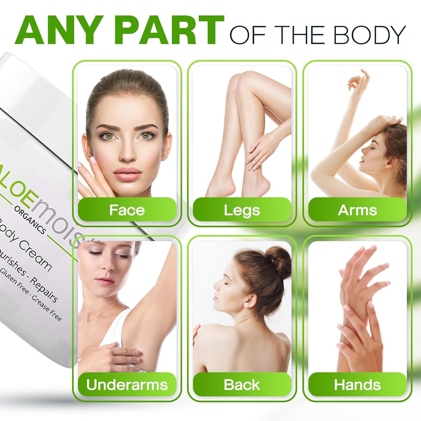 Organic Aloe Vera Lotion - Face & Body Moisturizing Cream with Natural Aloe Vera, Vitamin E Oil, Vitamin C, Retinol Cream, Shea Butter – Anti Aging Face Moisturizer for Women, Dry Skin (2 oz)