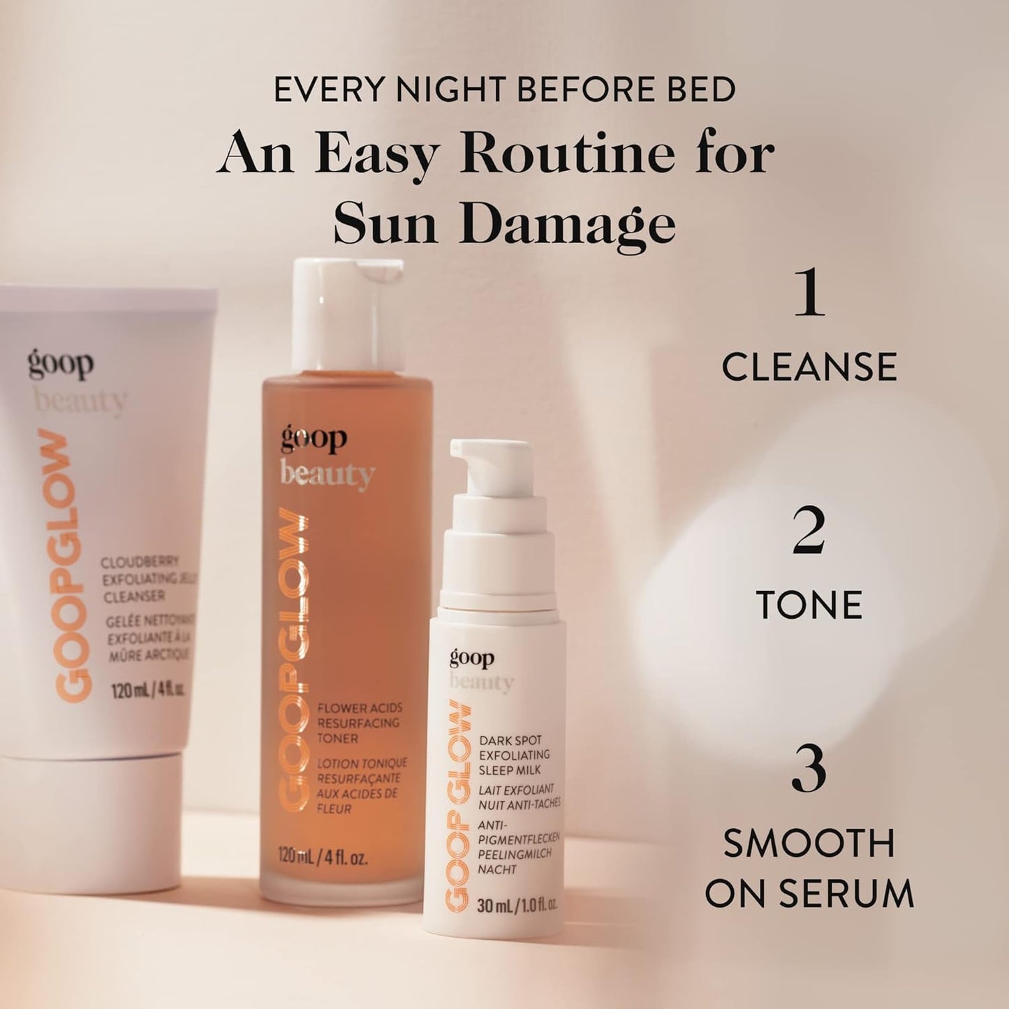 goop Beauty Sleep Milk Serum | Intense Face Exfoliator to Smooth Uneven Texture, Wrinkles, & Pores | Glycolic Acid & Hyaluronic Serum | Dark Spot Corrector | 1 fl oz